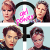 cyare: The women from Babylon 5 with the text Girl power (Text: Girl power)