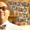 cyare: From White Collar: Exceedingly pleased with myself (Text: Pleased)