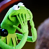 sunnysummoner: A screencap of Kermit the Frog with his hands over his mouth in distress (★ screaming)