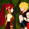 sarajayechan: Pyrrha about to unlock Jaune's plentiful Aura ([RWBY] Arkos)