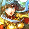 sarajayechan: Eirika looking determined, preparing to strike an enemy ([RG Utena] Miki/Shiori)