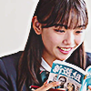 linky: Rinne reading a book with a smile. (Gotchard: Rinne - Reading)