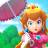 sarajayechan: Peach arriving at Sparkle Theater, holding up her parasol ([PPS] Peach)