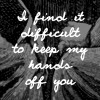 vulgarweed: (hands off you)