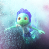 luminousdaze: Luca the little sea monster from Luca [by abyss_valkyrie] (disney animation 02)