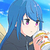 volkameria: Rin (Yuru Camp) sippin on noodles (pic#rin_noods)