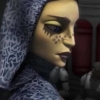 mossy_bench: Barriss side profile as she gazes off-screen (focused barriss)