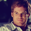 sdk: close up of the character Dexter smirking awkwardly (Dexter - Dexter's face)