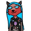 ixcaliber: Art of myself as a red furred anthropomorphic fox with blue hair (Keats)