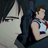 sarajayechan: Qrow and Clover during a game of cards in the back of a truck. Clover's praise is giving Qrow New Feelings. ([RWBY] Fair Game)