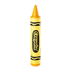 sugarcrayons: Yellow crayon on a white background. (Default)