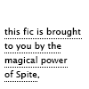 ao3_isdown: AO3 tag icon: this fic is brought to you by the magical power of spite." (Default)