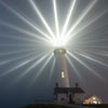 eeeeka: A time lapse photo of a lighthouse at night. (Default)