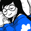 daeseage: jade from homestuck sleeping (tired jade)