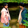 linky: Hotaro and Rinne standing together. (Gotchard: Hotaro & Rinne - Stand)