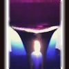 silmaril: A candle behind a wineglass, taken with a VGA phone camera. (Photography)