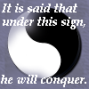 silmaril: The Aes Sedai symbol from _The Wheel of Time_, with the words "It is said that under this sign, he will conquer." (Aes Sedai Symbol)