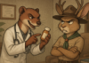 theradicalchild: (Weasel Doctor and Jackalope)