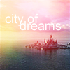 watersword: A colorized Atlantis from the TV show Stargate: Atlantis and the words "city of dreams" (Stargate: Atlantis: city of dreams)