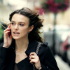 watersword: Keira Knightley, talking on a cell phone. (Keira Knightley: city girl)