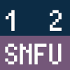 stargore: "1 2 SNFU" in white text over a blue and purple background (SNFU)
