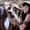 blueshiftofdeath: xena throwing a fish (fish)