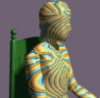 dividedbyblue: Man Sitting, 90's 3D (sitting 3d 90s)