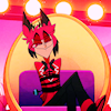 sarajayechan: Alastor looking smug as fuck even as he sits tied up in a chair while Vox taunts him ([Hazbin Hotel] Alastor)