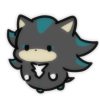 cosmicwebofnoodles: a minimalist, chibi depiction of Mephiles the Dark from the Sonic the Hedgehog franchise (Default)