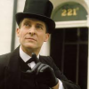sixbeforelunch: jeremy brett as sherlock holmes wearing a spiffy top hat, no text (holmes in top hat)