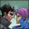searchforahero: Jay Nakamura and Jon Kent glaring at each other (Jay Nakamura, Jon Kent)