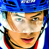 cypresssunn: a close up of Shane Hollander in his blue Montreal Metros hockey gear (Default)