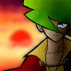 multi_facets: Locke and sunset by Hijiri Yuki (Locke in red)