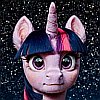 frith: Realistic My Little Pony Twilight Sparkle via generative software (MLP EZ Make Twilight Sparkle)