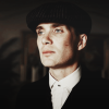 inthebleak_midwinter: Cillian Murphy as Tommy Shelby, three-quarter view wearing the peaky blinders hat (hat)