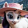 frith: Realistic My Little Pony Rarity via generative software (MLP EZ Make Rarity)