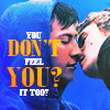 falena: close-up of shane and ilya kissing tenderly overlayed with the text "do you feel it too" [heated rivalry] (shane&ilya)