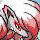 nightparadeof1kheadmates: Pixel-art portrait of a Hisuian Zoroark from the shoulders up. They have a pale grey foxlike face, sharp eyes with yellow sclera, and a billowing white and red mane. Their head is tilted downwards in a stern gaze. (default h zoroark)