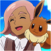 linky: Ilima smiling with eevee on his shoulder. (Pokemon: Ilima - Eevee smile)