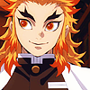 falkner: Rengoku Kyoujurou looking to the side with a small smile. ([KNY] Rengoku Kyoujurou #1)