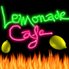 kalloway: "Lemonade Cafe" in faux neon with lemons and flames (Lemonade Cafe)
