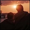 suzy_queue: Shane and Ilya watch the sun set over the lake (Heated Rivalry: Sunset)