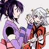 majoukoufu: Raine stares in ruins mode as Sheena examines a ring (Default)