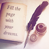 jordannamorgan: A notebook and quill pen. (Writing)