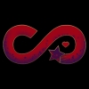 confab_mod: The 2026 logo, a red on black stylized infinity sign (Default)