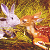 periphona: (p ♪ fawn with bunny)
