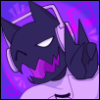 dbnet18: Profile icon of a black, furrey creature with cat-like ears holding a peace sign and smiling (Default)