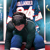 immortalje: Shane Hollander in the locker room, looking down to lace his skates ([hr] shane : locker room)