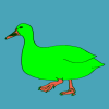 incorrecthorse: a chroma green duck (The Joe Hills duck)