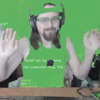 the_joe_hills_difference: Joe Hills smiling and waving hands with greenscreen on (Cute Joe Hills (greenscreen))